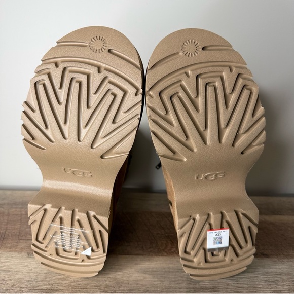 UGG New Authentic Classic Twin Seam New Heights Chestnut Suede Platform Zipper 9 - Picture 9 of 16